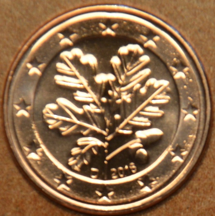 1 cent Nemecko 2016 "D" (UNC)