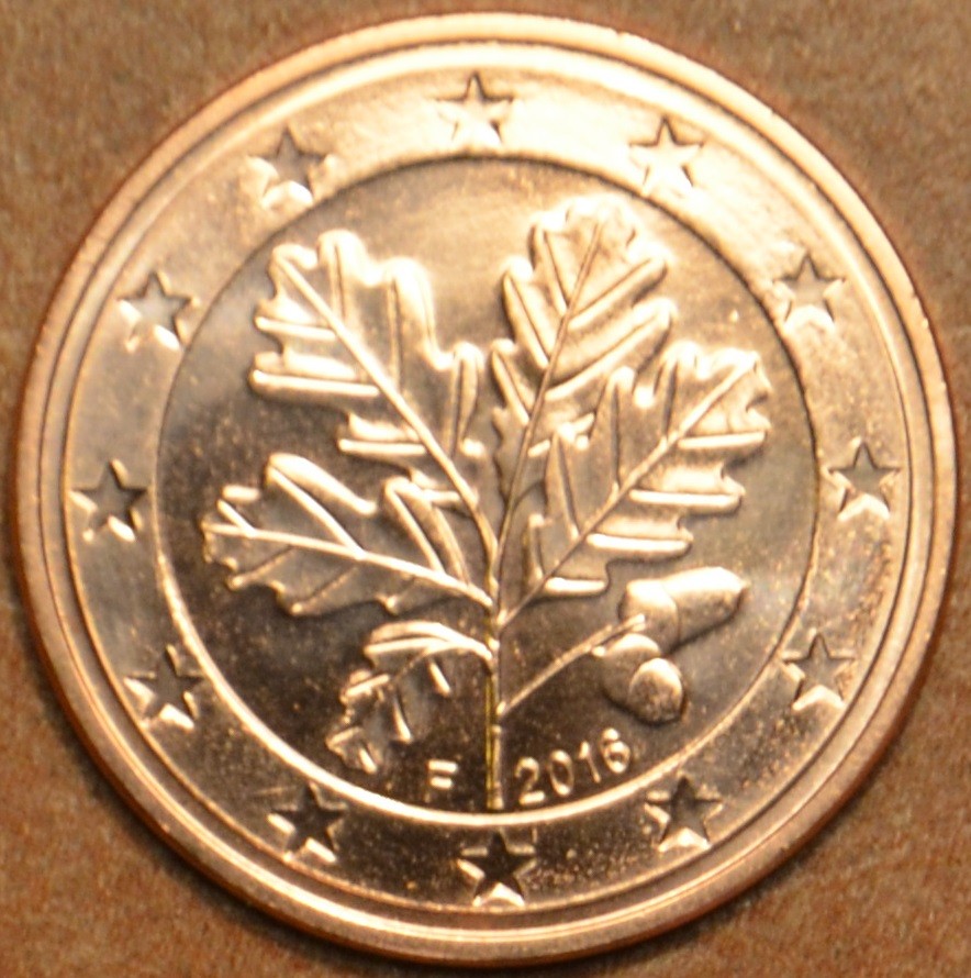 1 cent Nemecko 2016 "F" (UNC)