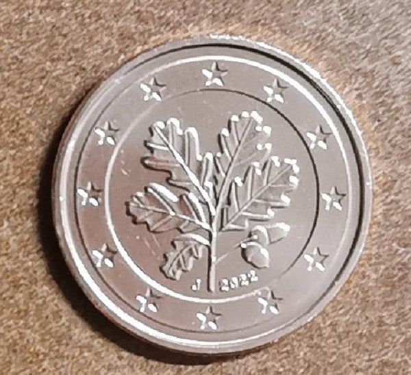 1 cent Nemecko 2022 "J" (UNC)