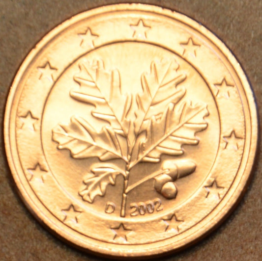 1 cent Nemecko 2002 "D" (UNC)