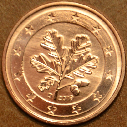 1 cent Nemecko 2019 "D" (UNC)