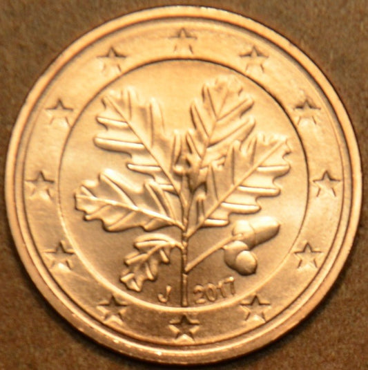 1 cent Nemecko 2017 "J" (UNC)