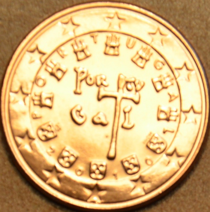 1 cent Portugalsko 2010 (UNC)