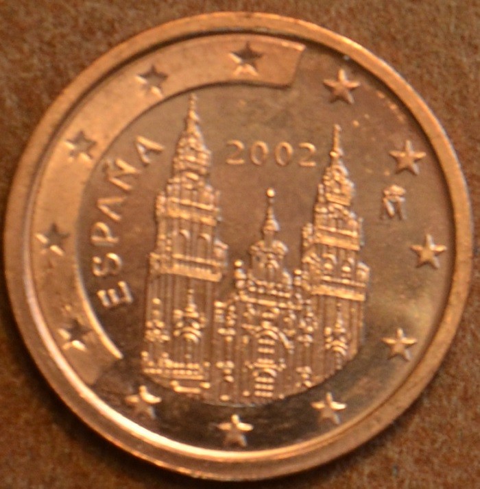 1 cent Španielsko 2002 (UNC)