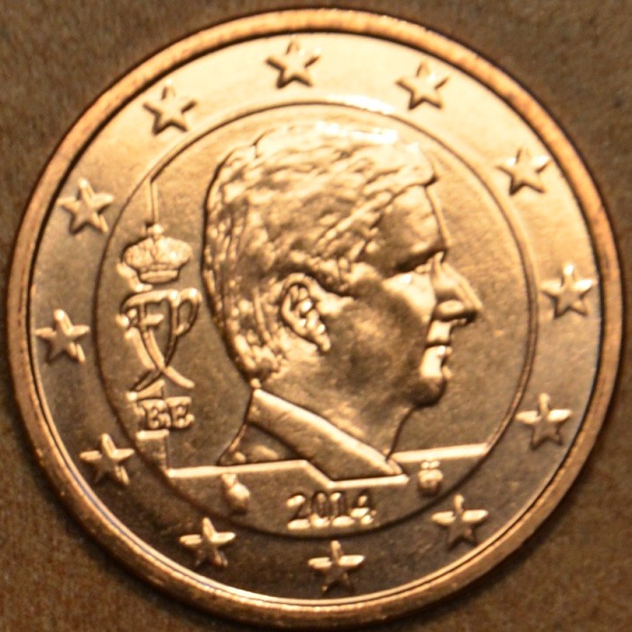 2 cent Belgicko 2014 - Kráľ Filip (UNC)