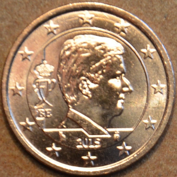 2 cent Belgicko 2015 - Kráľ Filip (UNC)
