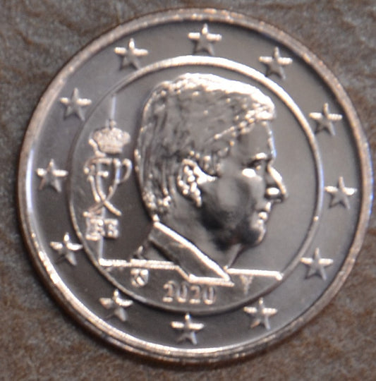 2 cent Belgicko 2020 - Kráľ Filip (UNC)
