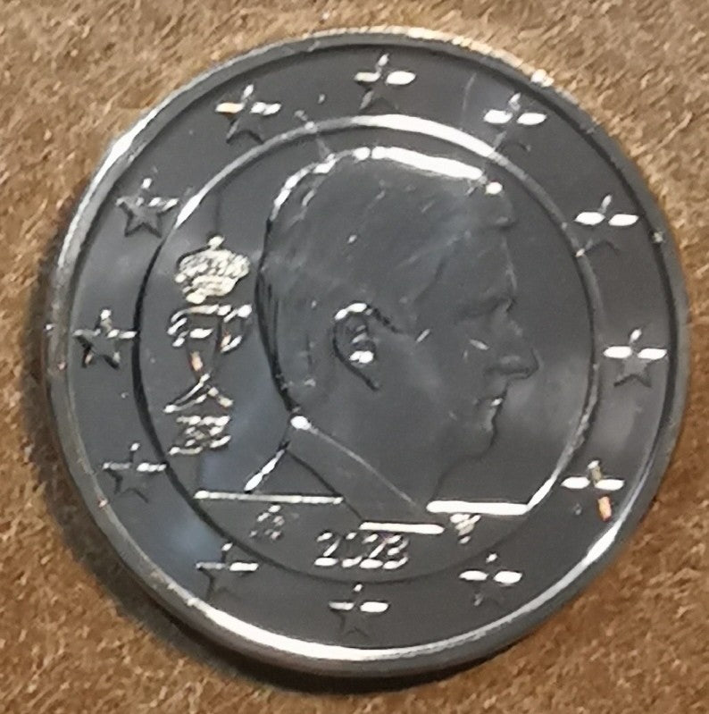 2 cent Belgicko 2023 - Kráľ Filip (UNC)