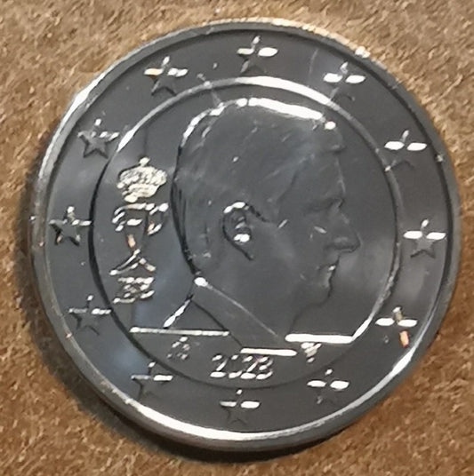 2 cent Belgicko 2023 - Kráľ Filip (UNC)