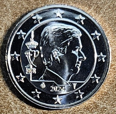 2 cent Belgicko 2024 - Kráľ Filip (UNC)
