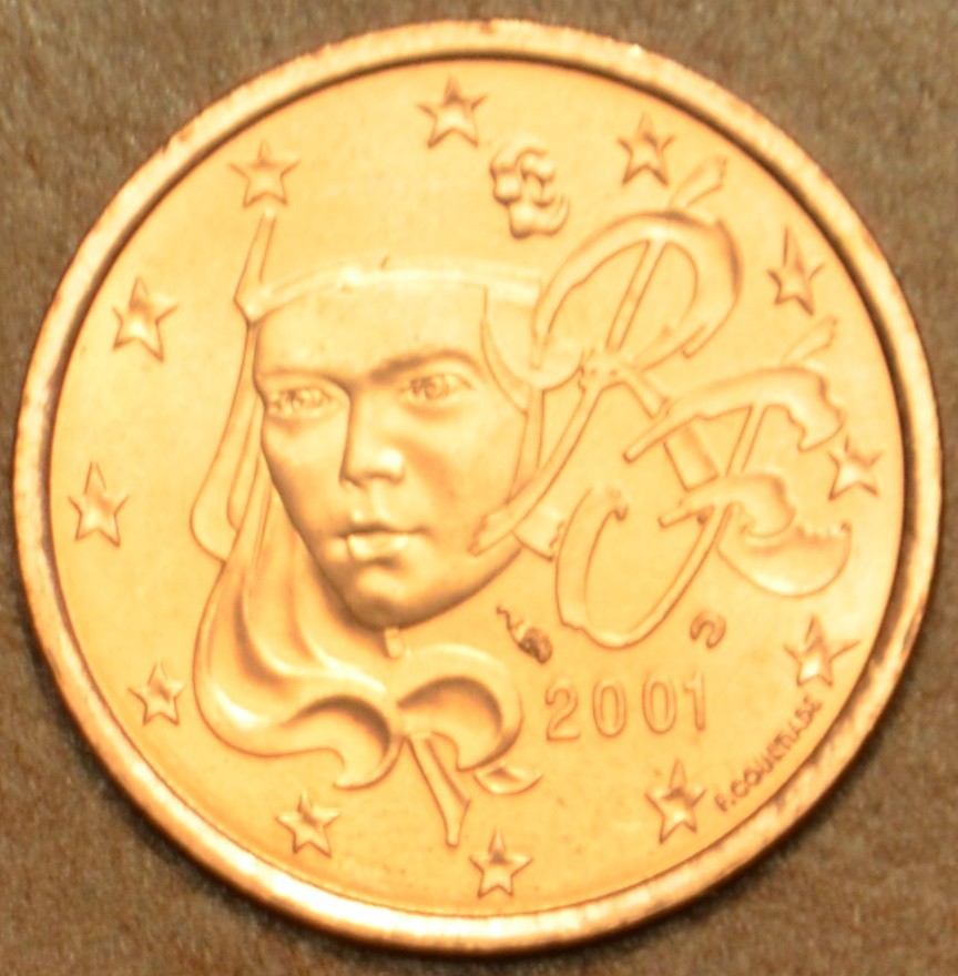 2 cent Francúzsko 2001 (UNC)