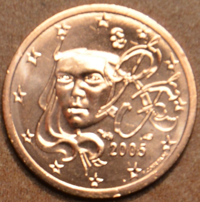 2 cent Francúzsko 2005 (UNC)