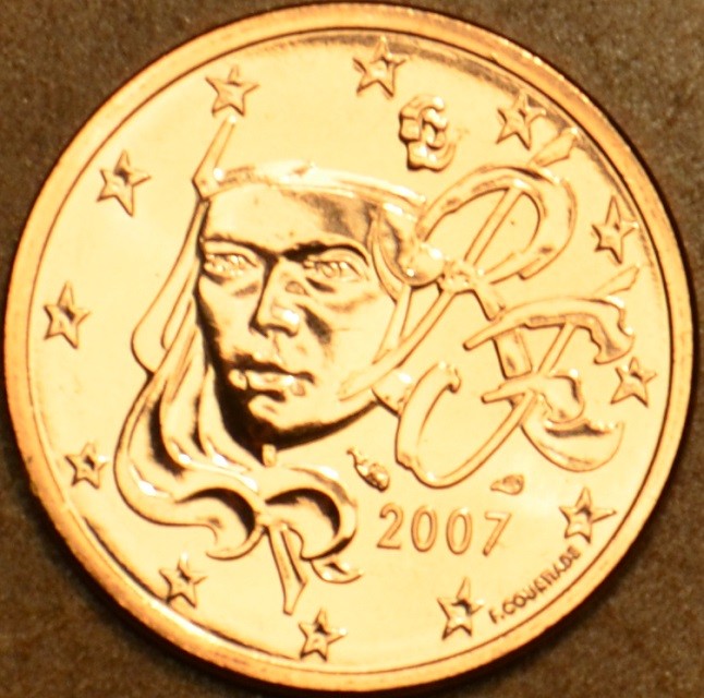 2 cent Francúzsko 2007 (UNC)