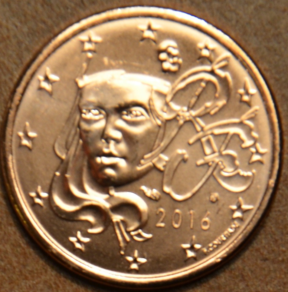 2 cent Francúzsko 2016 (UNC)