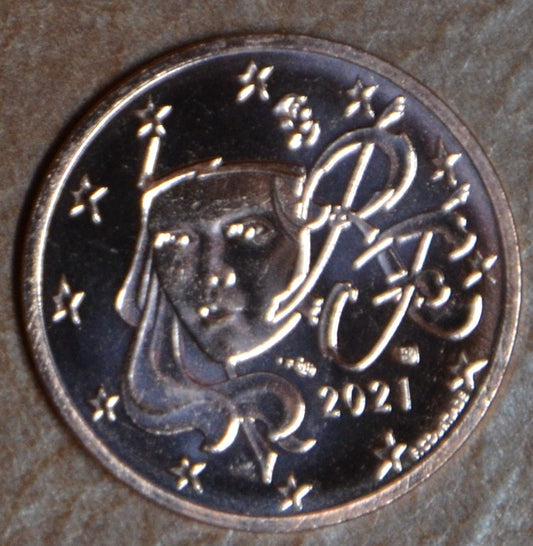 2 cent Francúzsko 2021 (UNC)