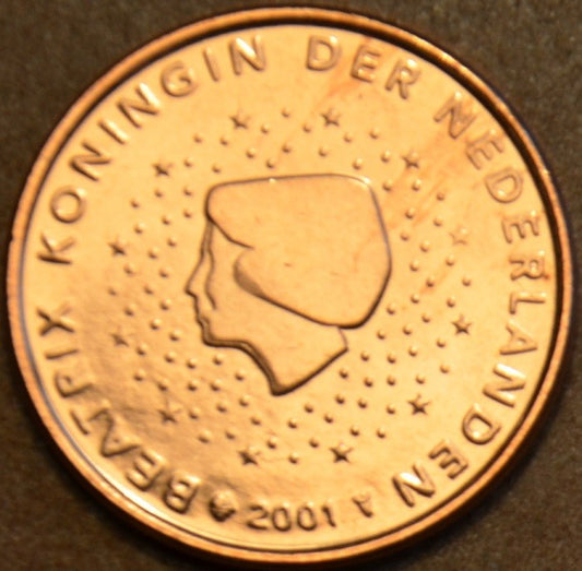 2 cent Holandsko 2001 (UNC)