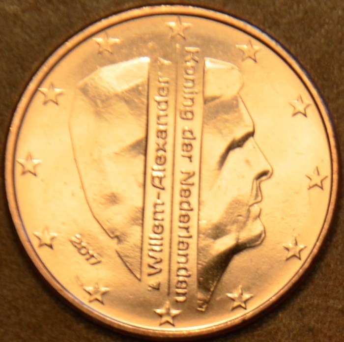 2 cent Holandsko 2017 - Kráľ Willem Alexander (UNC)