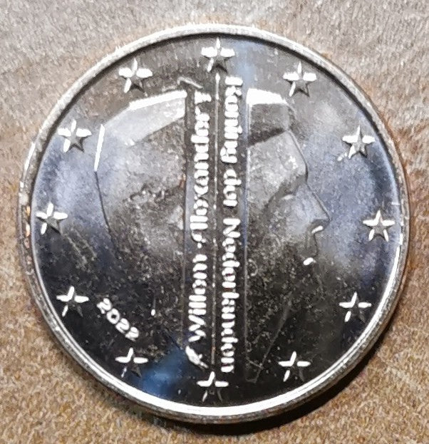2 cent Holandsko 2022 - Kráľ Willem Alexander (UNC)