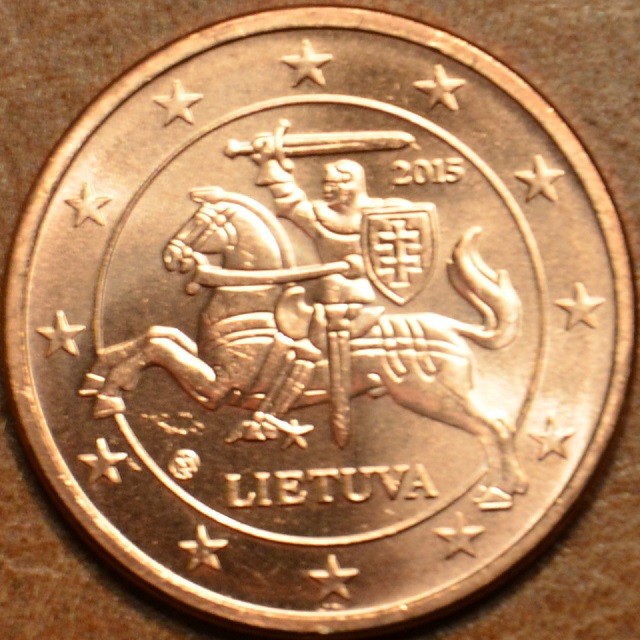 2 cent Litva 2015 (UNC)