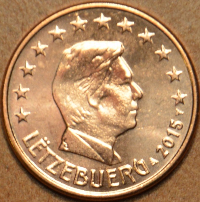 2 cent Luxembursko 2015 (UNC)