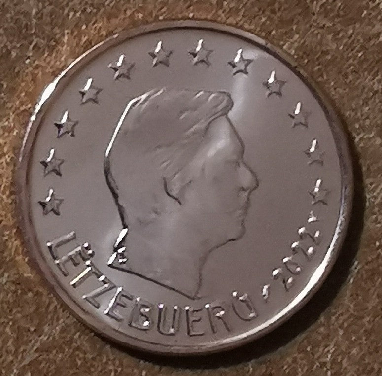 2 cent Luxembursko 2022 (UNC)