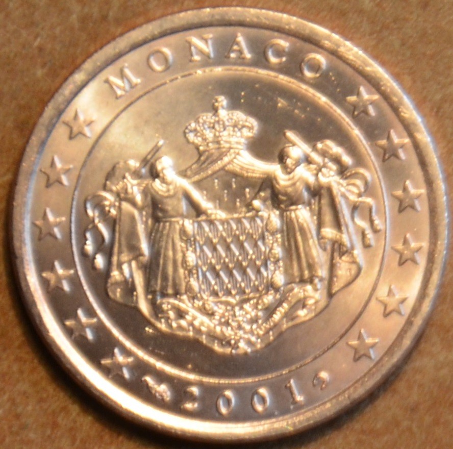 2 cent Monaco 2001 (UNC)
