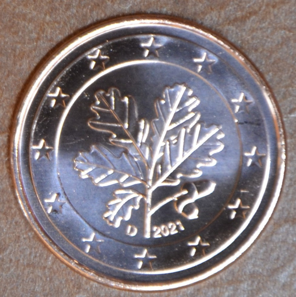 2 cent Nemecko 2021 "D" (UNC)