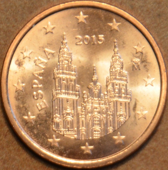 2 cent Španielsko 2015 (UNC)