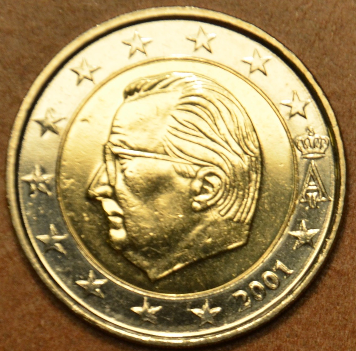 2 Euro Belgicko 2001 - Albert II.  (UNC)