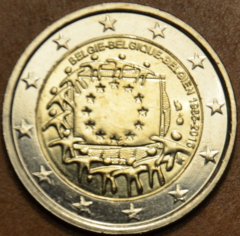 2 Euro Belgicko 2015 - 30 rokov Europskej vlajky  (UNC)