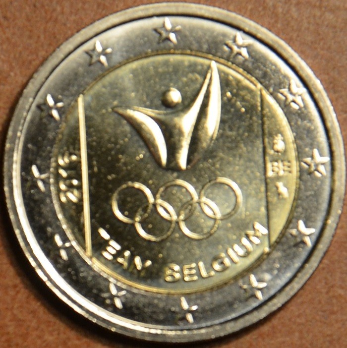 2 Euro Belgicko 2016 - Olympijský team Belgicka  (UNC)