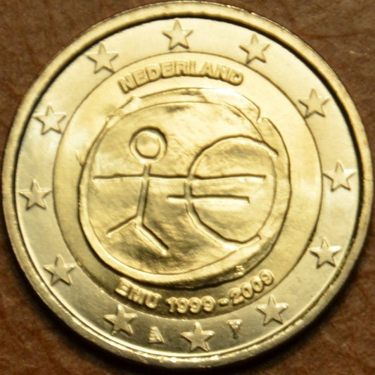 2 Euro Holandsko 2009 - 10. výročie hospodárskej a menovej únie  (UNC)