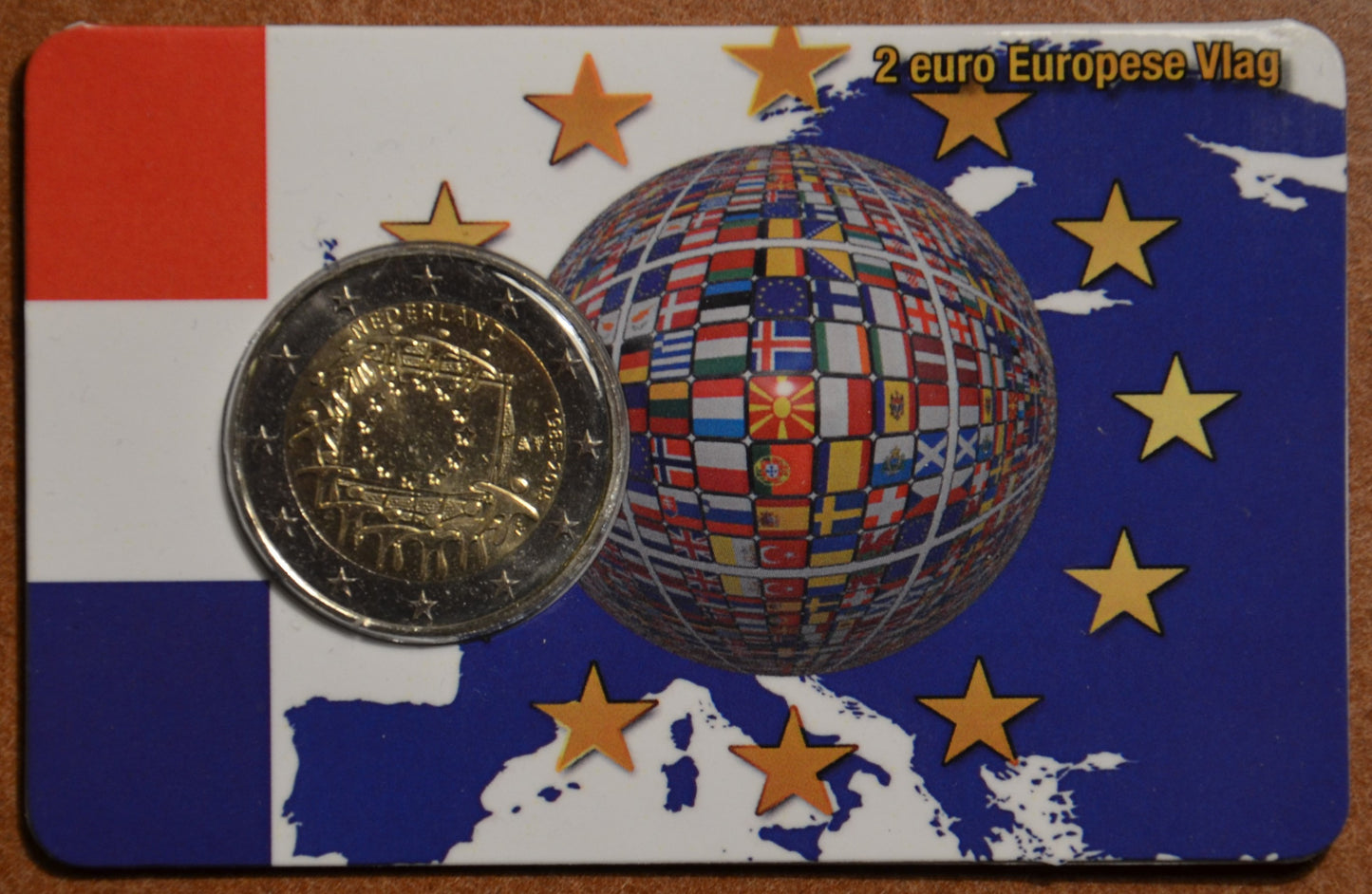 2 Euro Holandsko 2015 - 30 rokov Europskej vlajky  (UNC)
