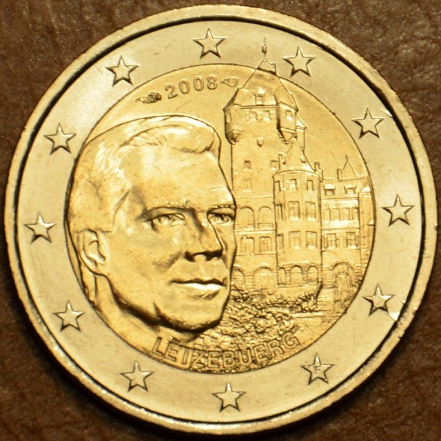 2 Euro Luxembursko 2008 - Henri a zámok „Château de Berg“  (UNC)