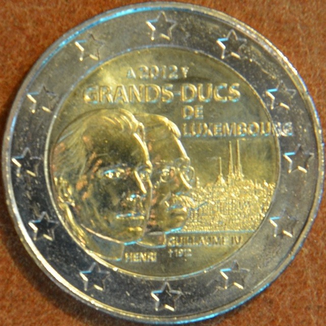 2 Euro Luxembursko 2012 - 100. výročie úmrtia Viliama IV.  (UNC)