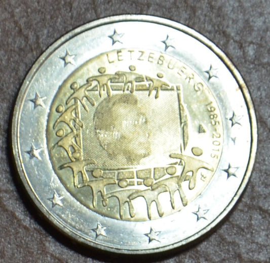 2 Euro Luxembursko 2015 - 30 rokov Europskej vlajky  (UNC)
