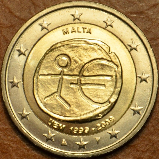 2 Euro Malta 2009 - 10. výročie hospodárskej a menovej únie  (UNC)