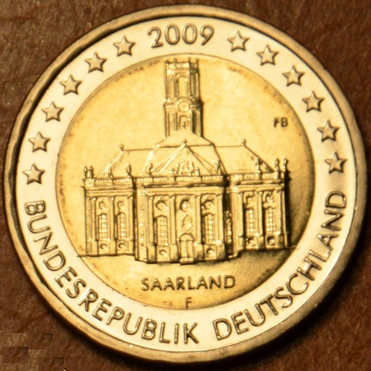 2 Euro Nemecko 2009  "F" Sársko: Kostol Ludwigskirche (UNC)