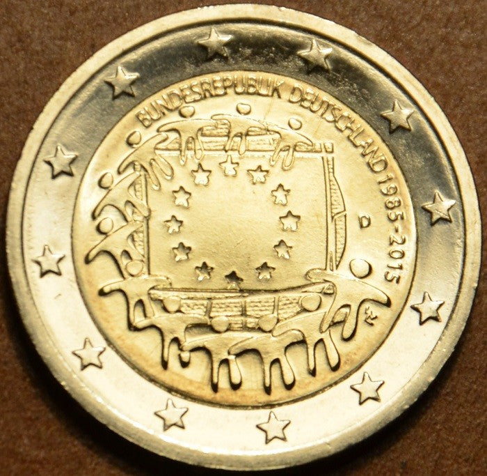 2 Euro Nemecko 2015 "D" 30 rokov Europskej vlajky  (UNC)