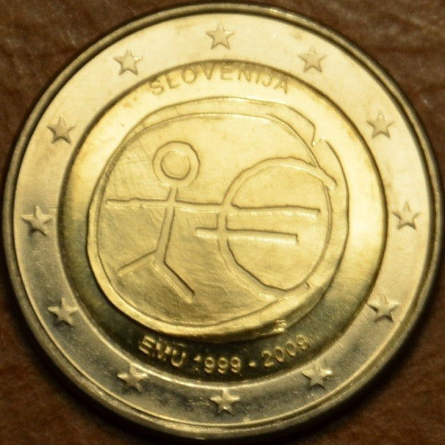 2 Euro Slovinsko 2009 - 10. výročie hospodárskej a menovej únie  (UNC)