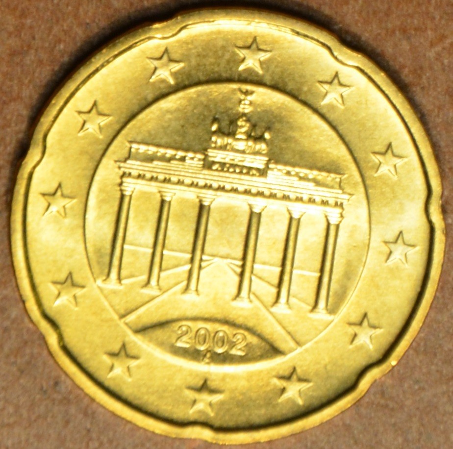 20 cent Nemecko "F" 2002 (UNC)