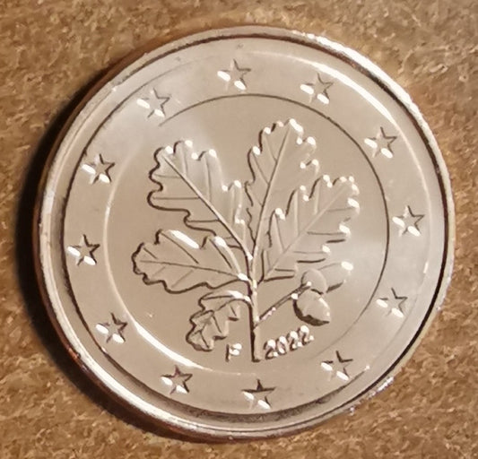 5 cent Nemecko 2022 "F" (UNC)