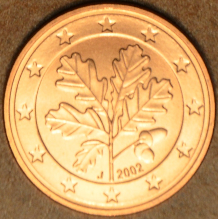5 cent Nemecko "J" 2002 (UNC)