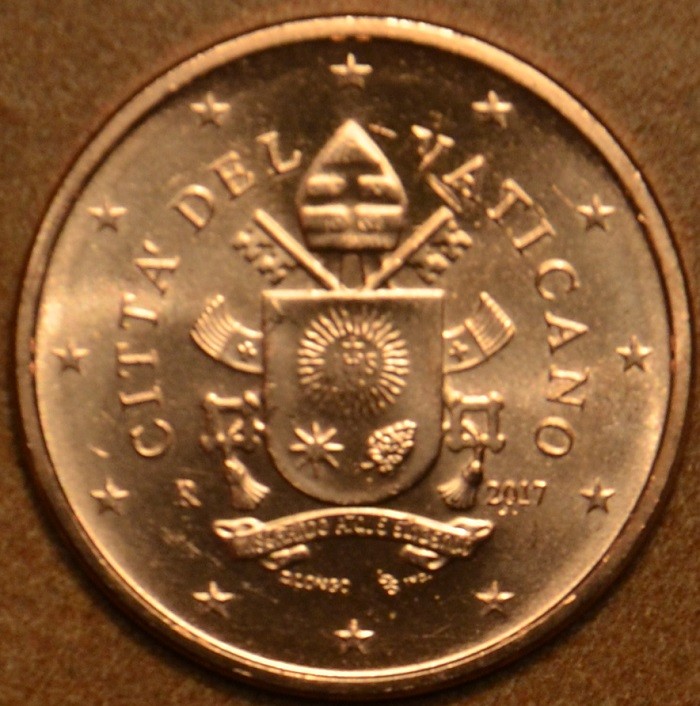 5 cent Vatikán 2017 (BU)
