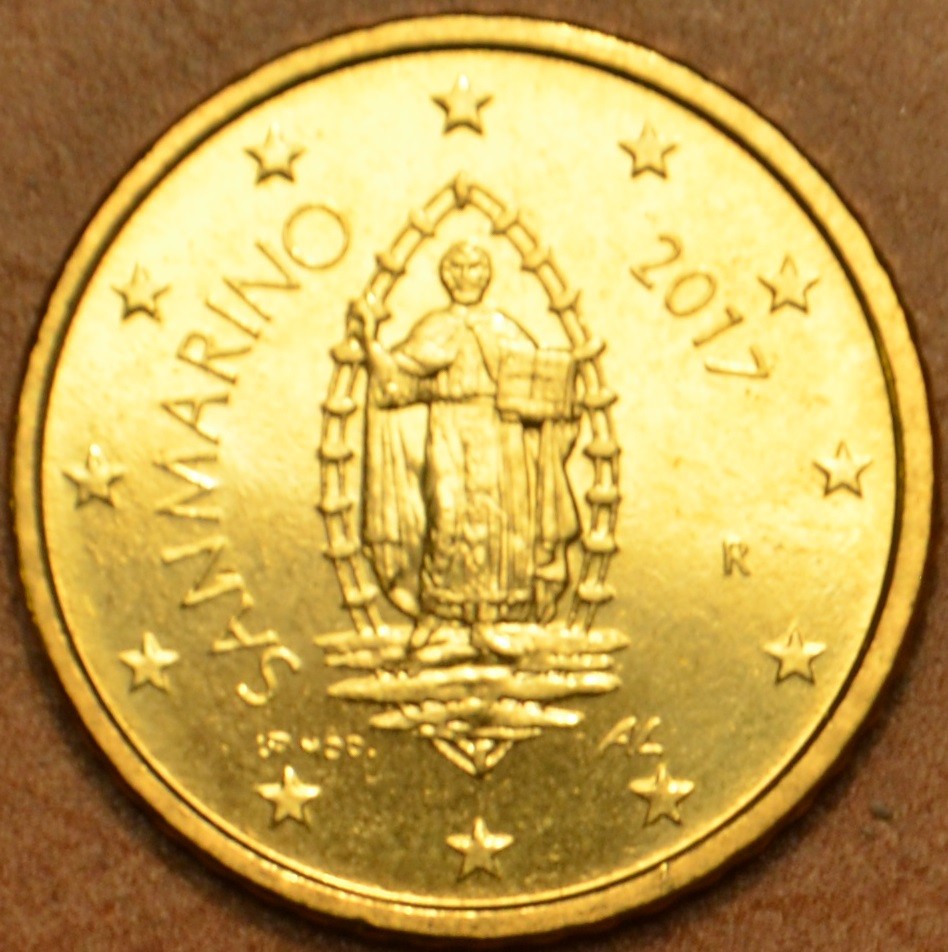 50 cent San Marino 2017 - Nový design  (UNC)