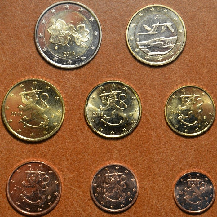 Fínsko 2016 sada 8 euromincí (UNC)