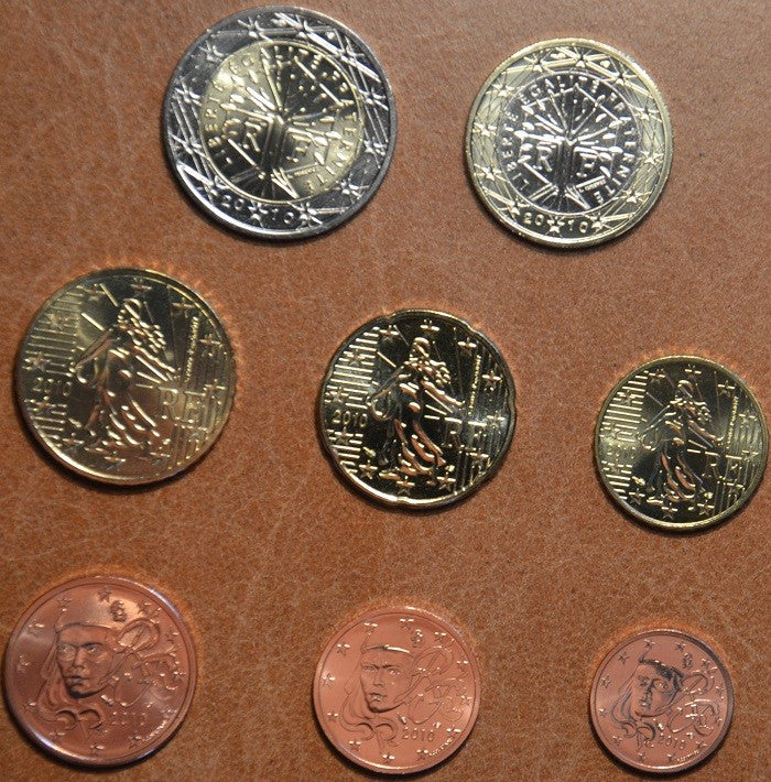Francúzsko 2012 sada 8 euromincí (UNC)