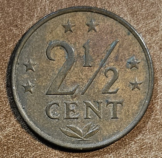 Holandske Antily 2 1/2 cent 1975 (VF)
