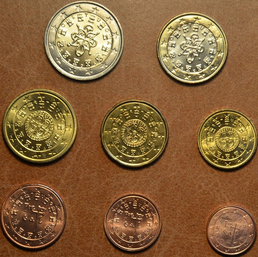 Portugalsko 2015 sada 8 mincí (UNC)