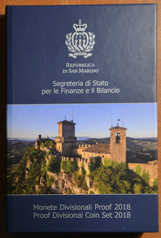 Sada 10 mincí San Marino 2018  (Proof)
